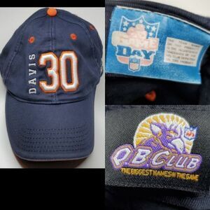 Vintage NFL DENVER BRONCOS QB club quarterback EMBROIDERED BASEBALL HAT DAVIS 30
